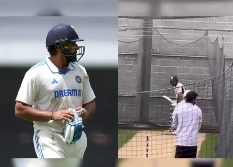 Rohit_Sharma_Troubled_By_Part_Timer_Devdutt_Padikkal_In_Nets,_Video
